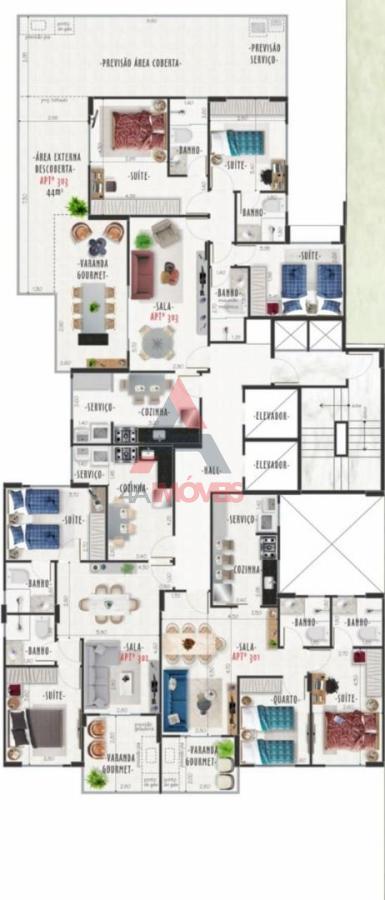 Apartamento de 2 quartos, 66m² no bairro Jardim Glória, em Juiz de Fora | Eu Corretor