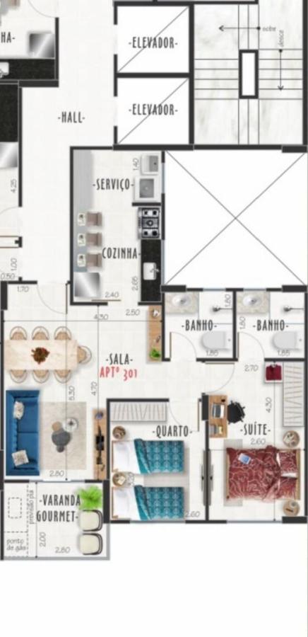 Cobertura de 4 quartos, 161m² no bairro Jardim Glória, em Juiz de Fora | Eu Corretor