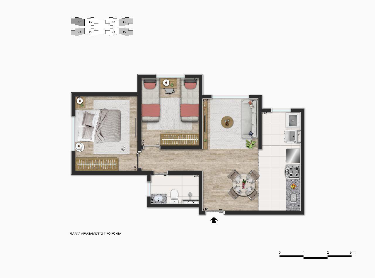 Apartamento, 2 quartos, 64 m² - Foto 11