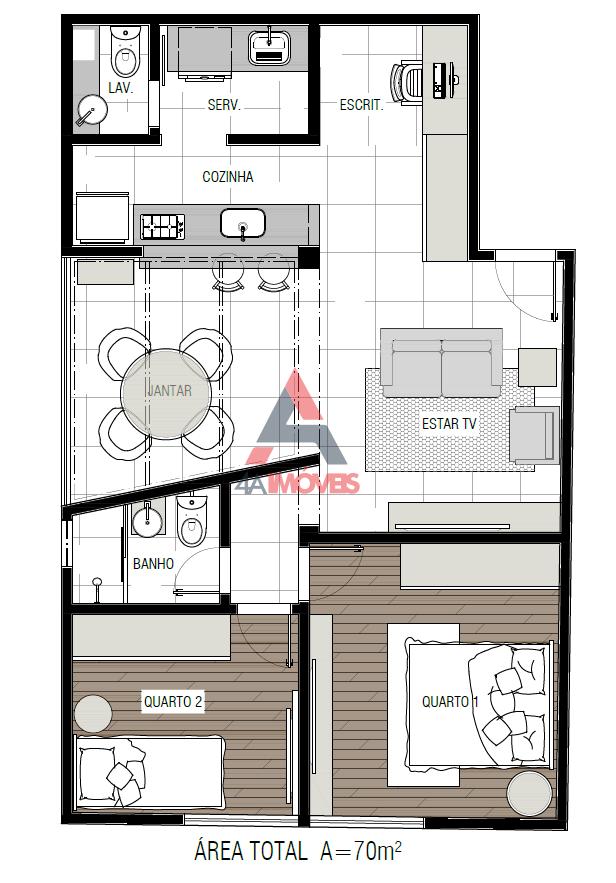 Apartamento, 2 quartos - Foto 5