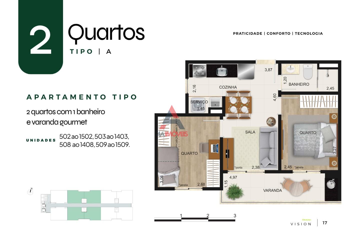 Apartamento, 2 quartos - Foto 16