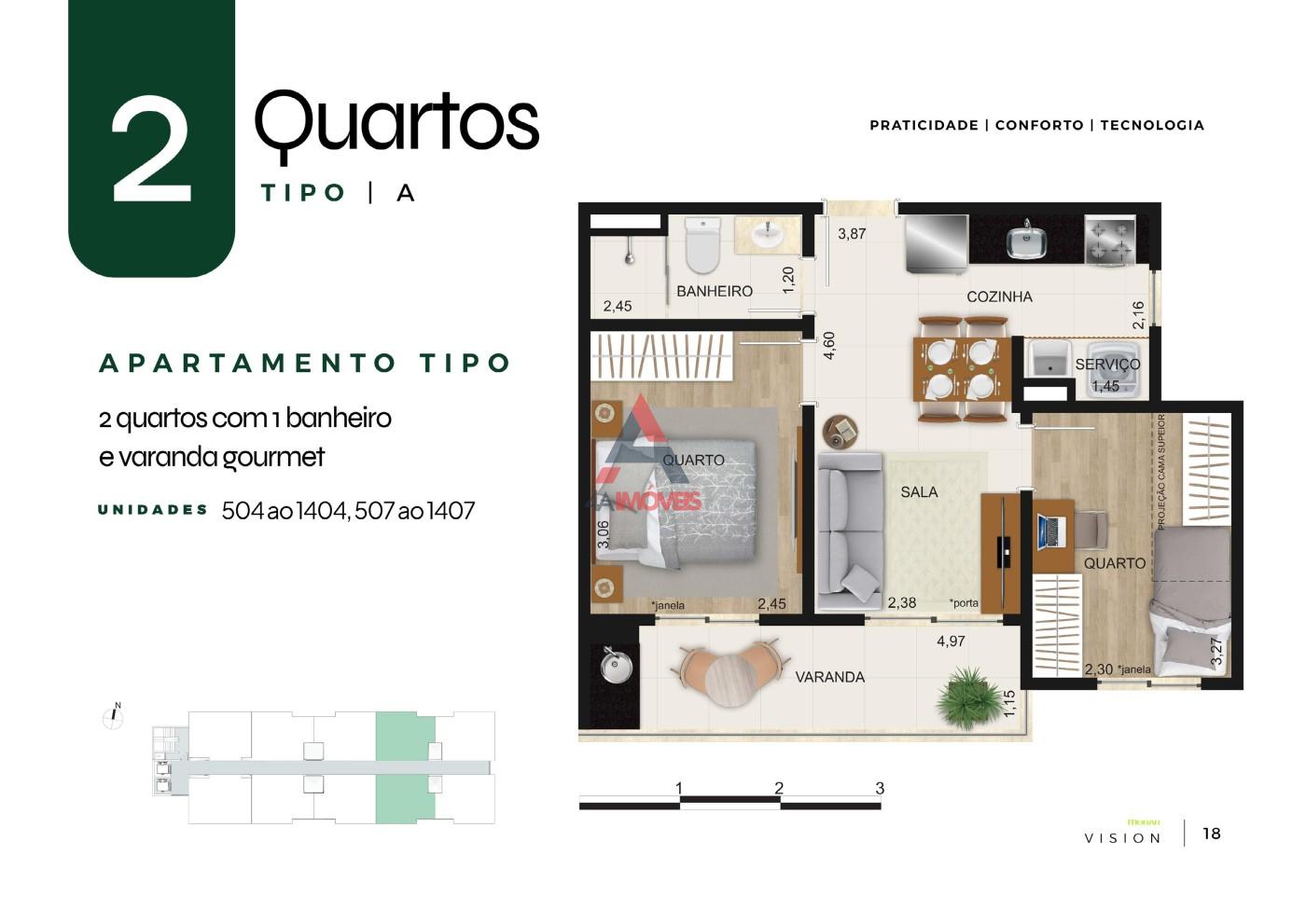 Apartamento, 2 quartos - Foto 17