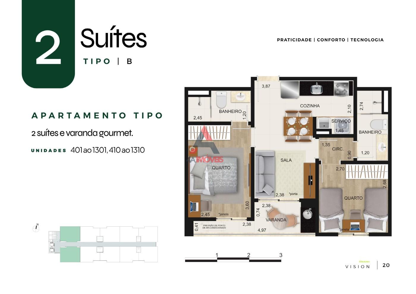 Apartamento, 2 quartos - Foto 19