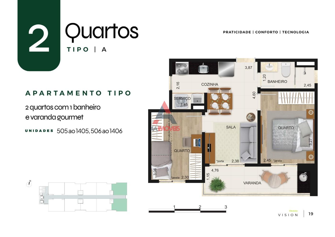 Apartamento, 2 quartos - Foto 18