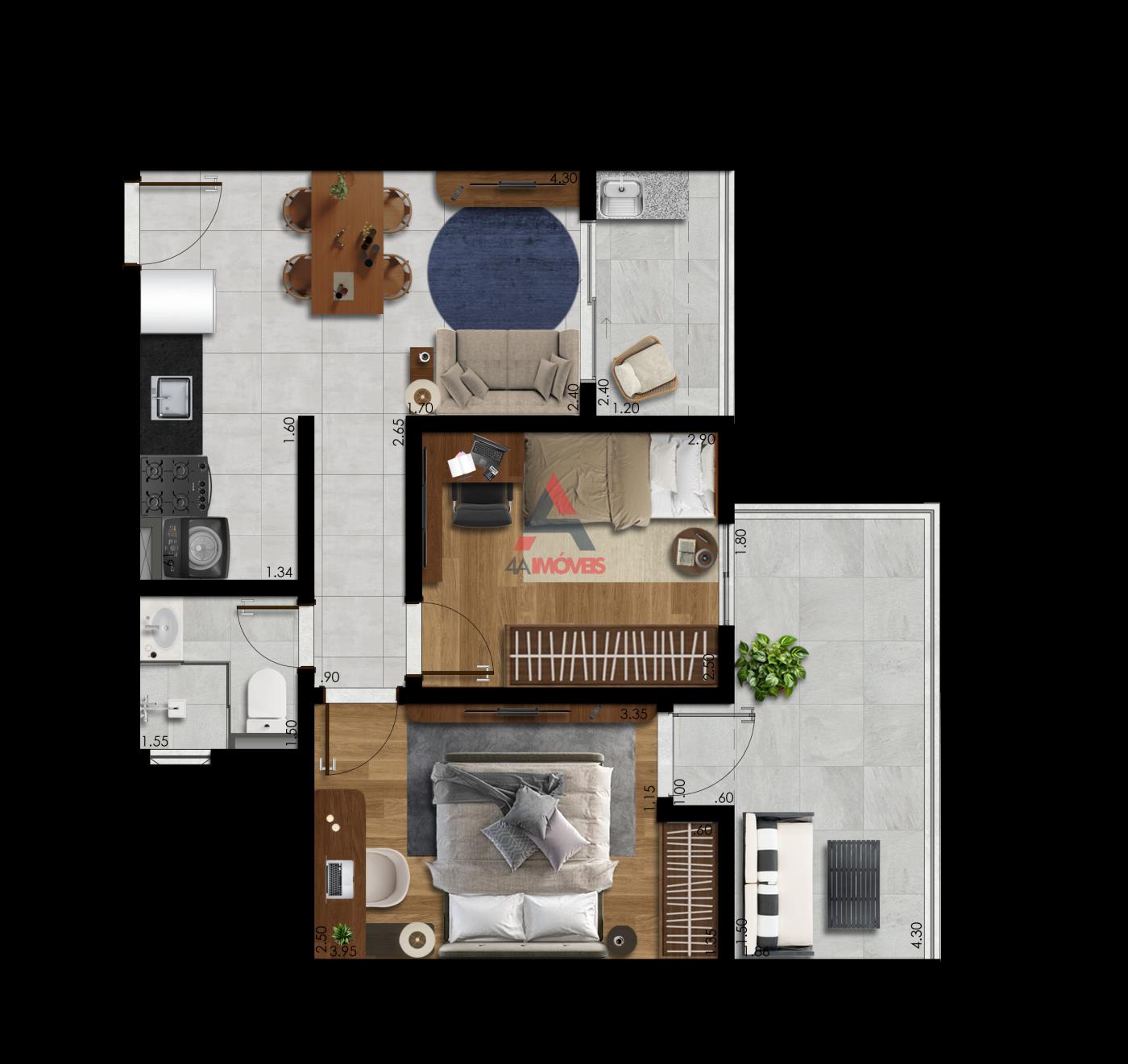Apartamento, 2 quartos, 51 m² - Foto 5