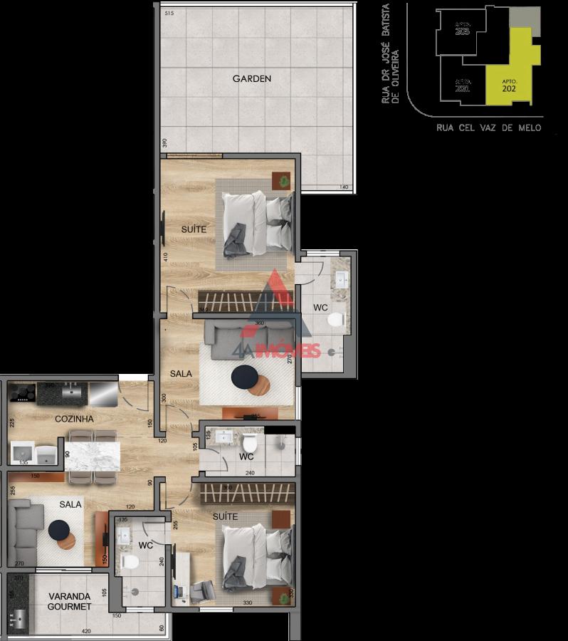 Apartamento, 2 quartos, 59 m² - Foto 7